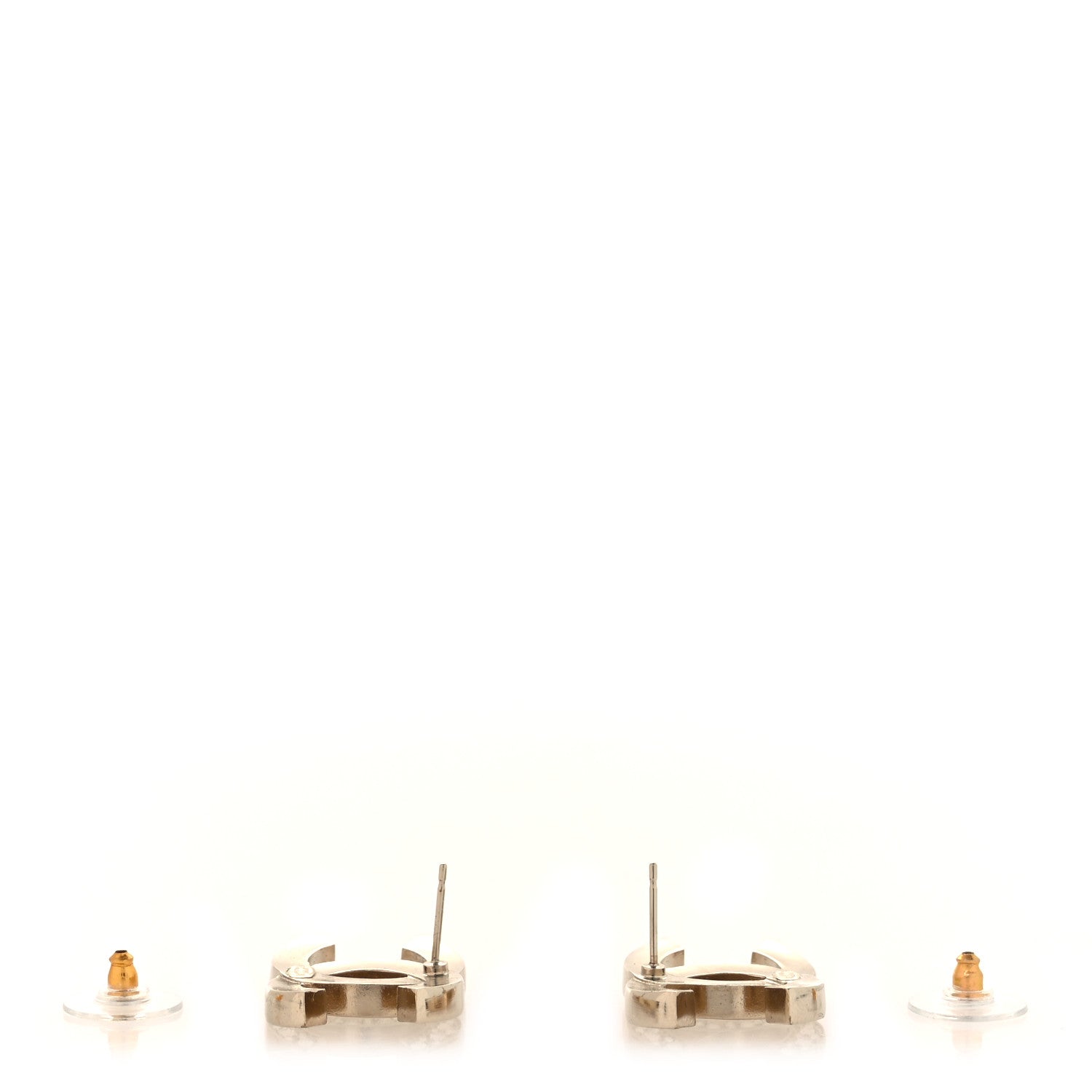 Chanel Crystal Mini CC Earrings Gold 3 of 4