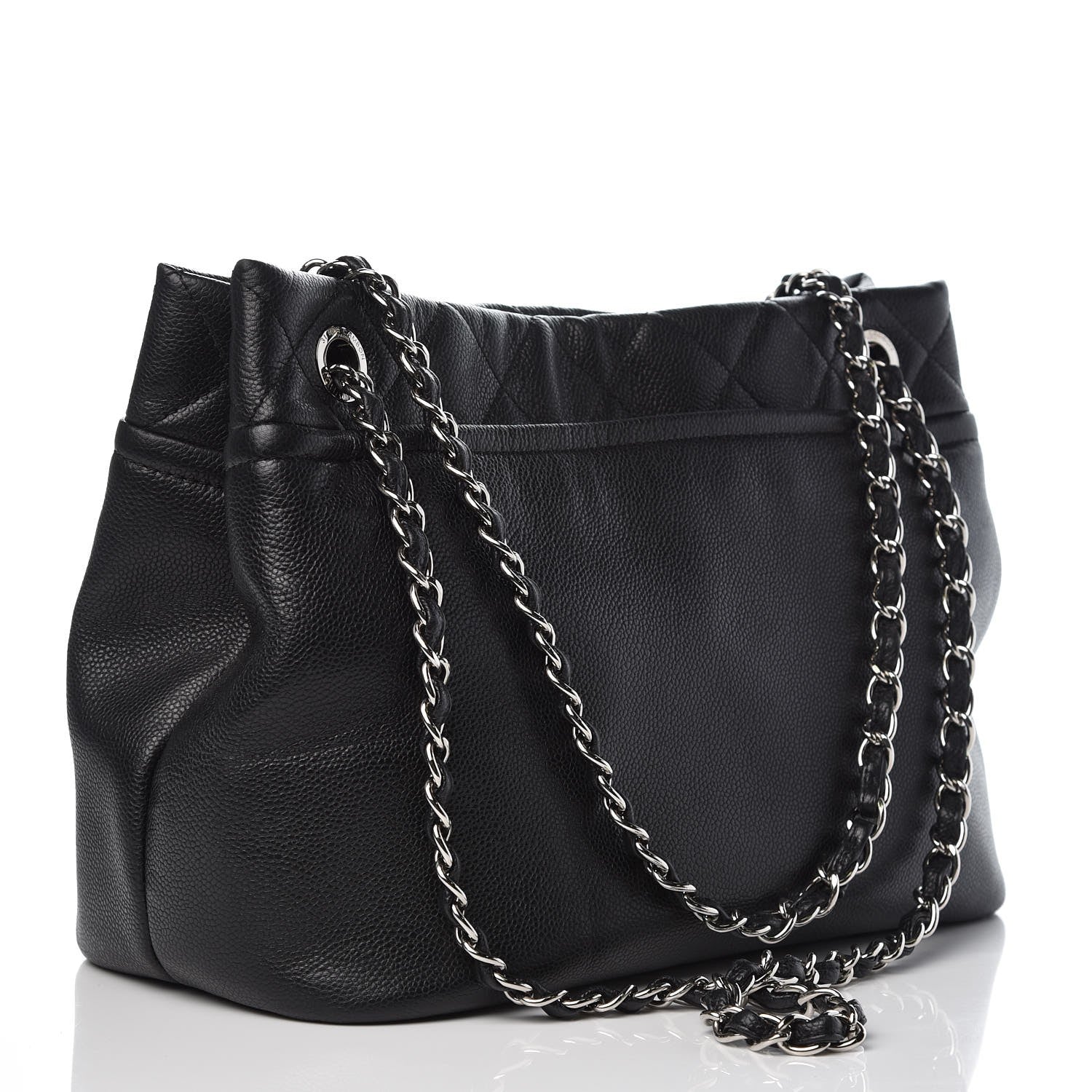 Chanel Caviar Quilted Timeless CC Soft Tote Black 3 of 12