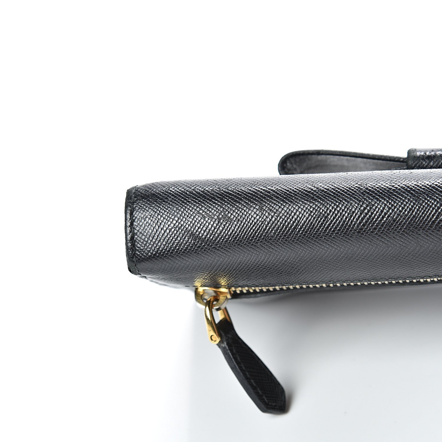 Prada Saffiano Bow Continental Wallet Black 10 of 10
