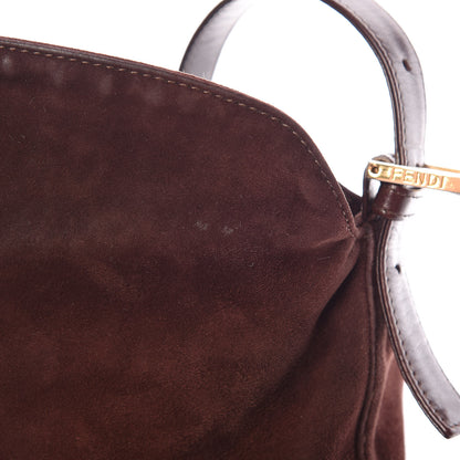 Fendi Suede Baguette Hobo Brown 8 of 13