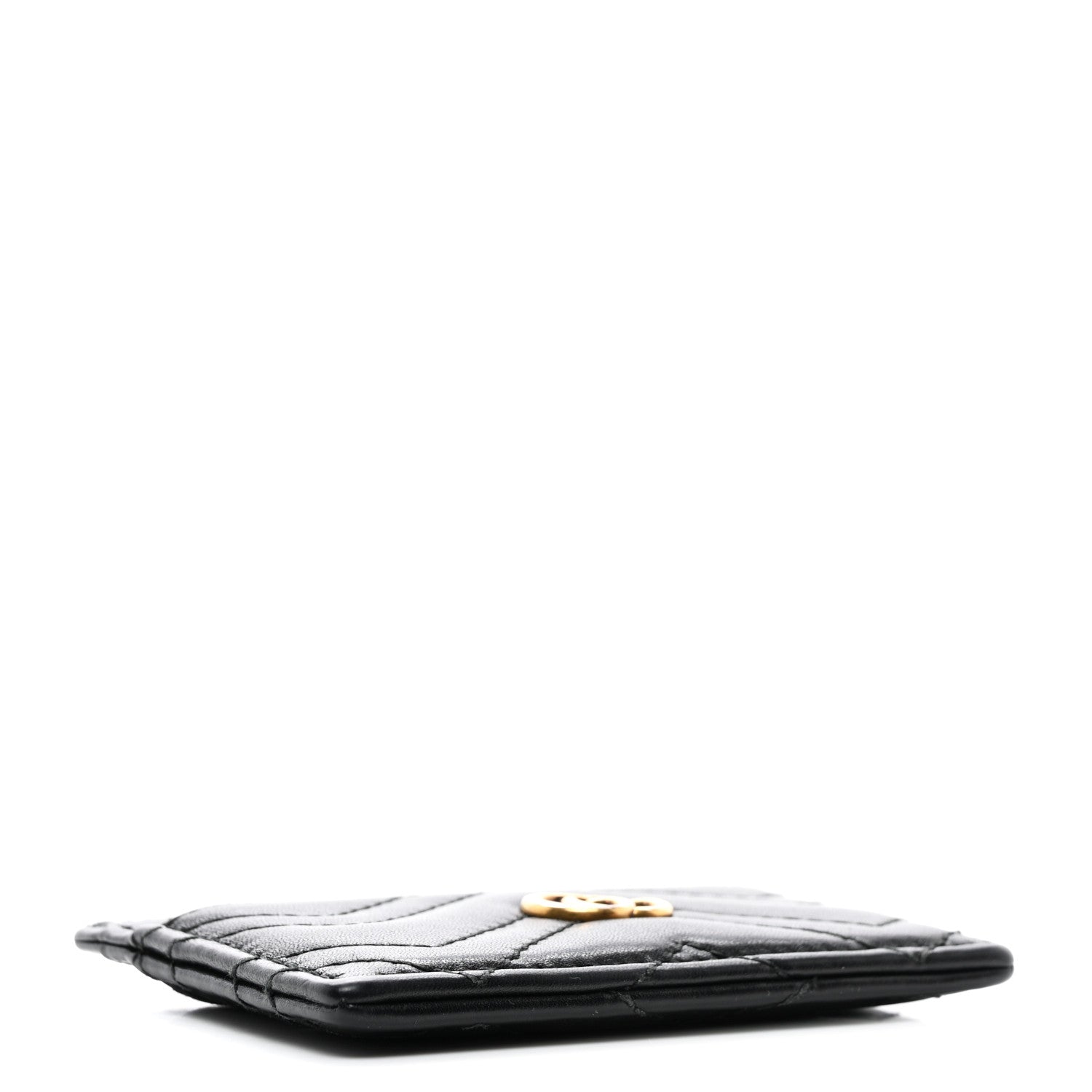 Gucci Calfskin Matelasse GG Marmont Card Holder Black 4 of 7