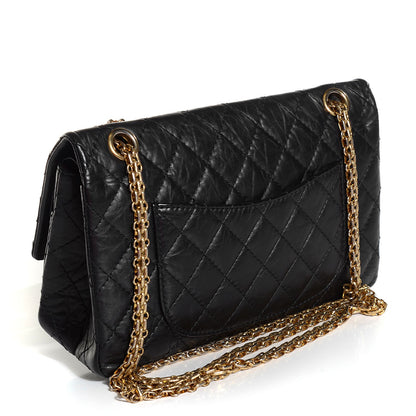 Chanel Aged Calfskin Quilted 2.55 Reissue 225 Flap Black 3 of 9