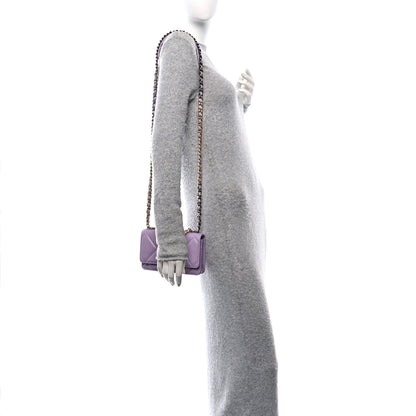 Chanel Lambskin Quilted Chanel 19 Wallet On Chain WOC Light Purple 2 of 12