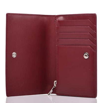 Saint Laurent Calfskin Fragments Flap Wallet Dark Red 5 of 9
