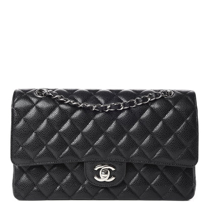 Chanel Caviar Quilted Medium Double Flap Black 1 of 9