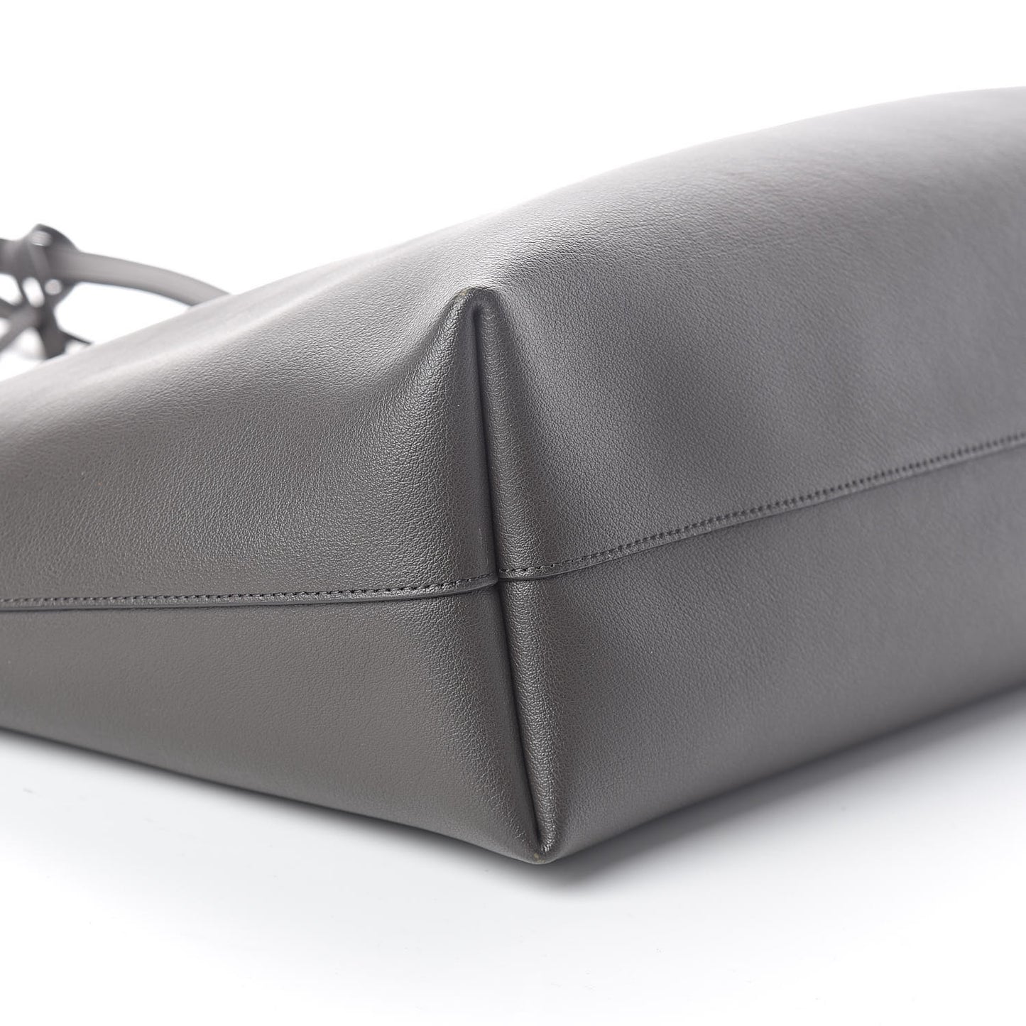 Calfskin Large Shopping Tote Dark Grey