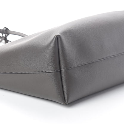 Saint Laurent Calfskin Large Shopping Tote Dark Grey 8 of 9