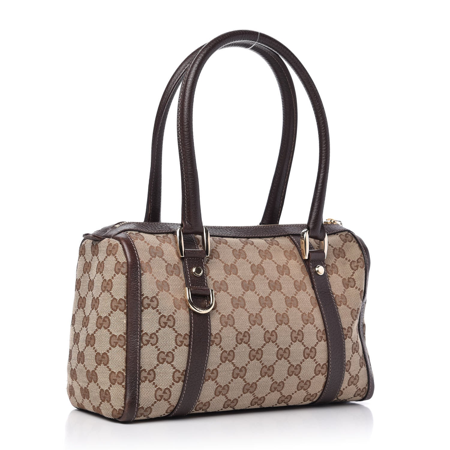 Gucci Monogram Small Abbey Boston Dark Brown 3 of 10