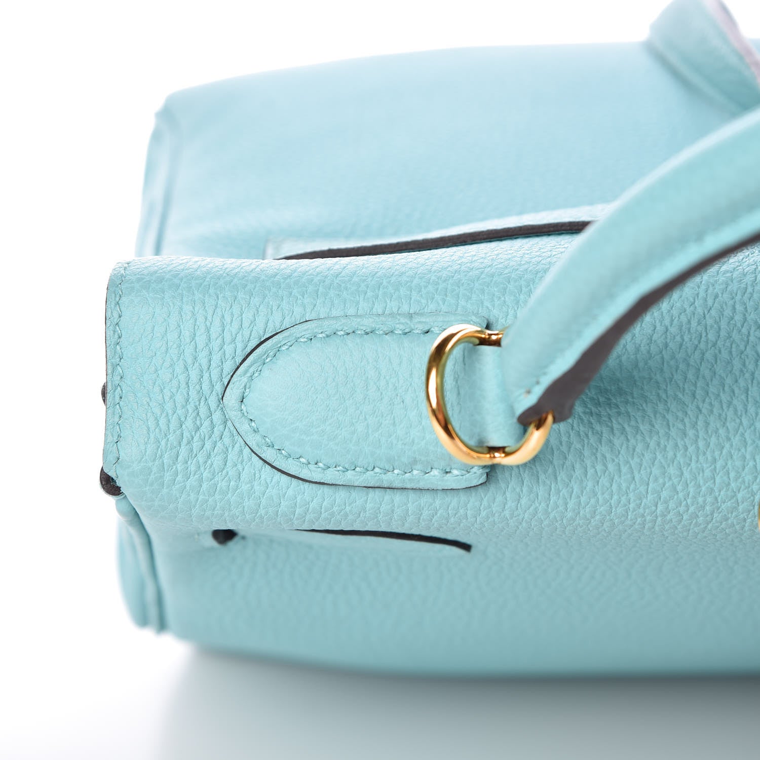 Hermes Togo Kelly Retourne 32 Bleu Atoll 32 of 33