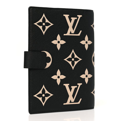 Louis Vuitton Empreinte Monogram Giant Paul Notebook Cover MM  Black Beige 3 of 8
