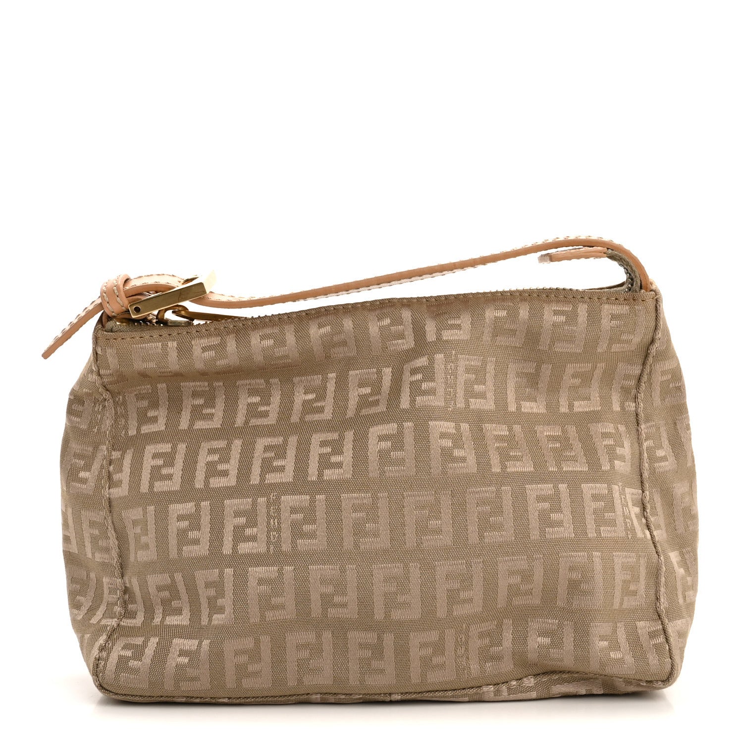 Fendi Zucchino Mini Pochette Beige Naturale 1 of 10