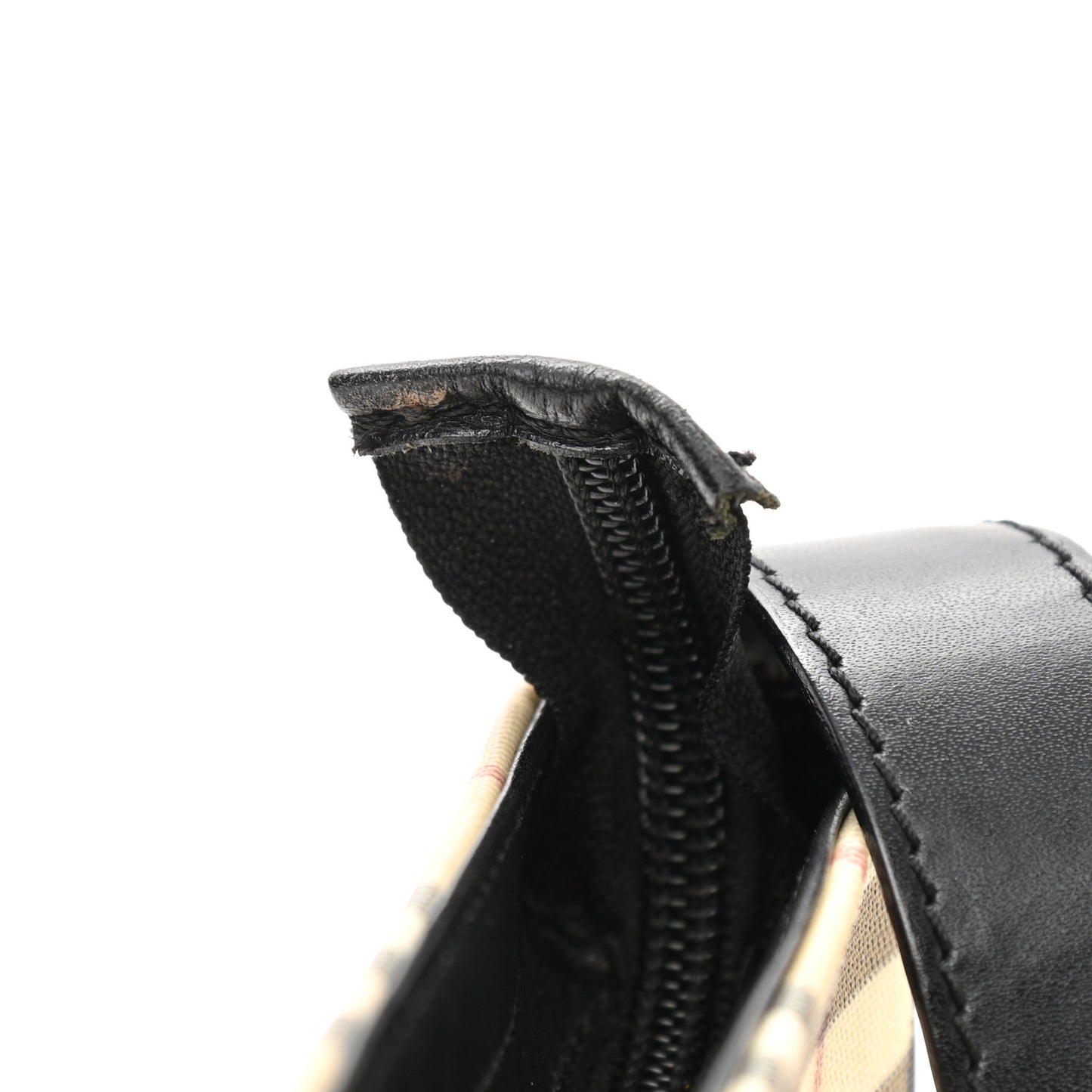 House Check Large Pochette Black