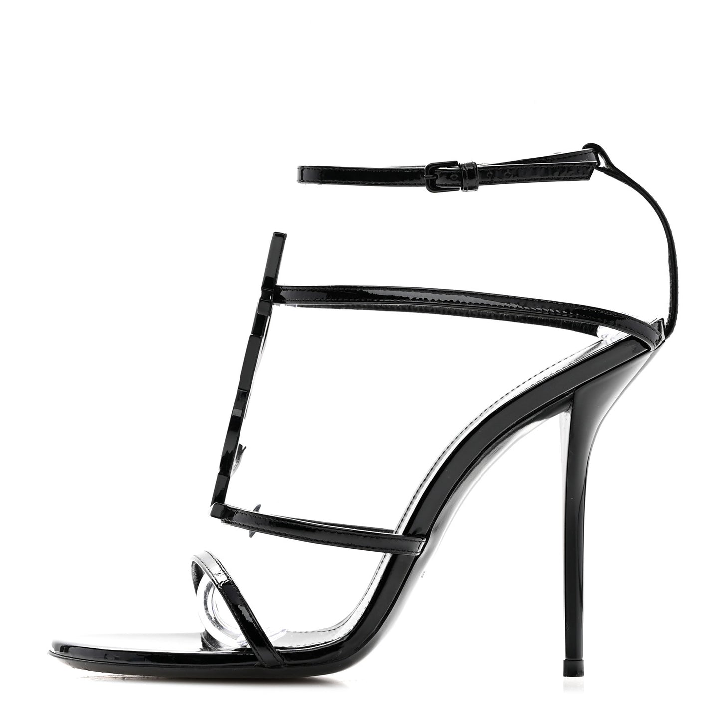 Patent Cassandra 100 Ankle Strap Sandals 39 Black