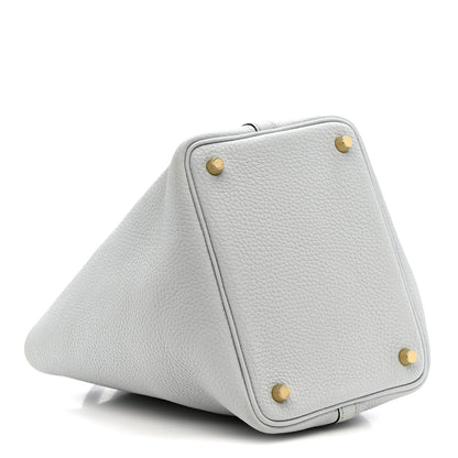 Hermes Taurillon Clemence Picotin Lock 18 PM Bleu Pale 4 of 11