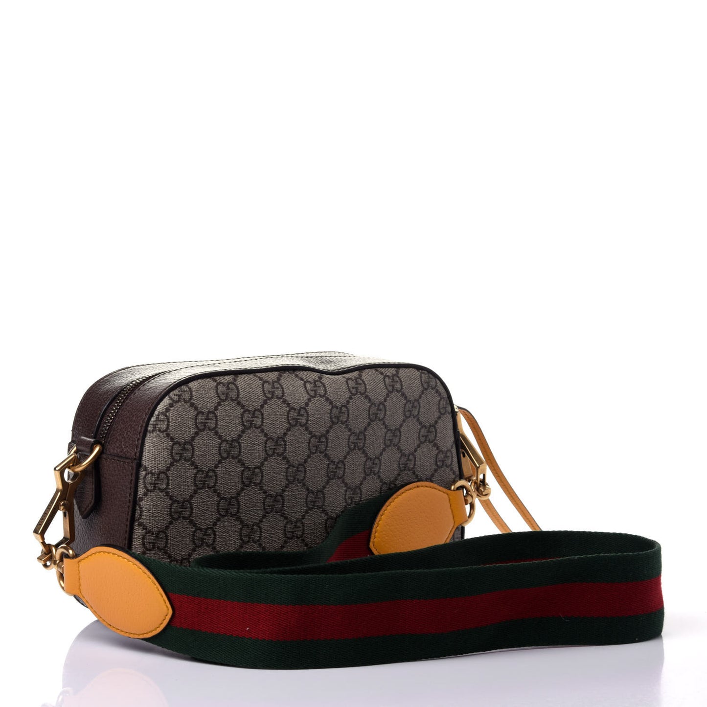 GG Supreme Monogram Web Neo Vintage Shoulder Bag Beige New Acero Crop