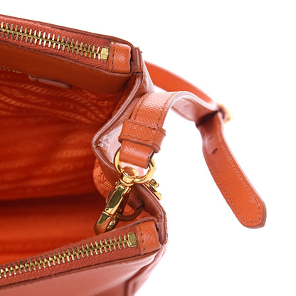 Prada Saffiano Medium Galleria Double Zip Tote Papaya 10 of 15