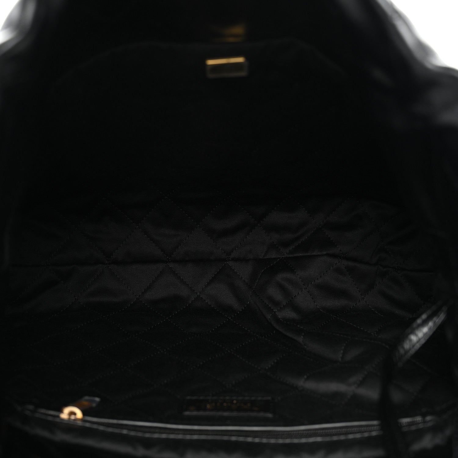 Chanel Shiny Calfskin Quilted Small Chanel 22 Black 6 of 11