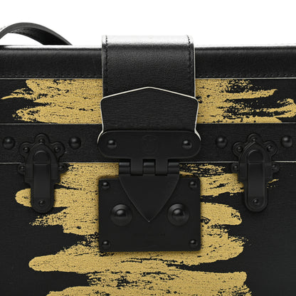 Louis Vuitton Calfskin Golden Light Petite Malle Black 7 of 11