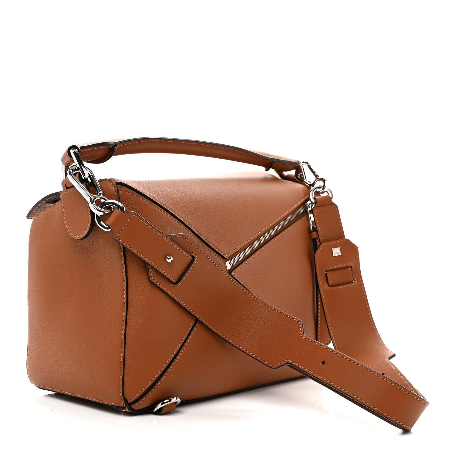 Loewe Calfskin Medium Puzzle Bag Tan 3 of 9