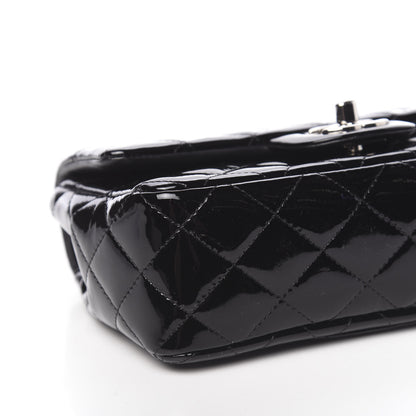 Chanel Patent Calfskin Quilted Mini Rectangular Flap Black 9 of 10