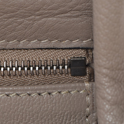 Hermes Taurillon Clemence Tri-color Kelly Retourne 35 Graphite Gris Tourterelle Gris Clair 22 of 36