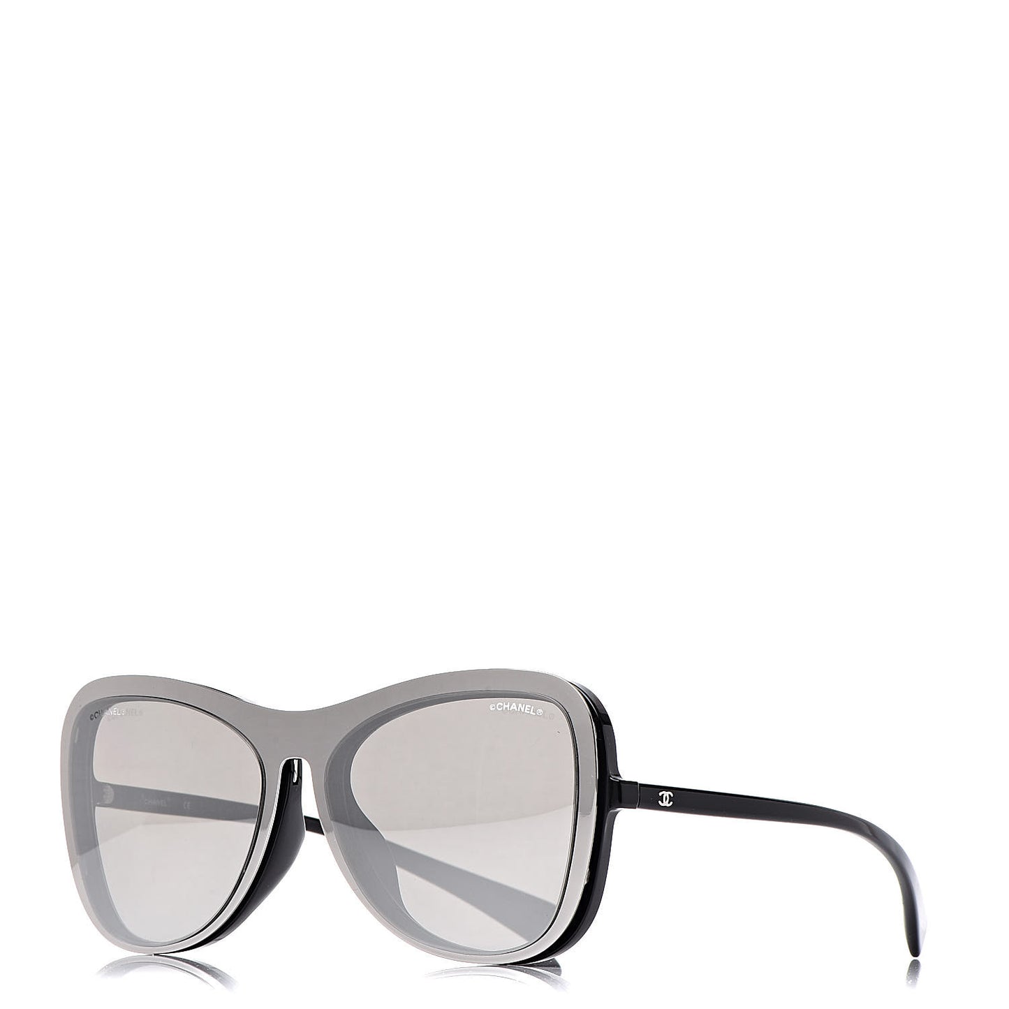 Clip On Sunglasses 71231A Black Grey