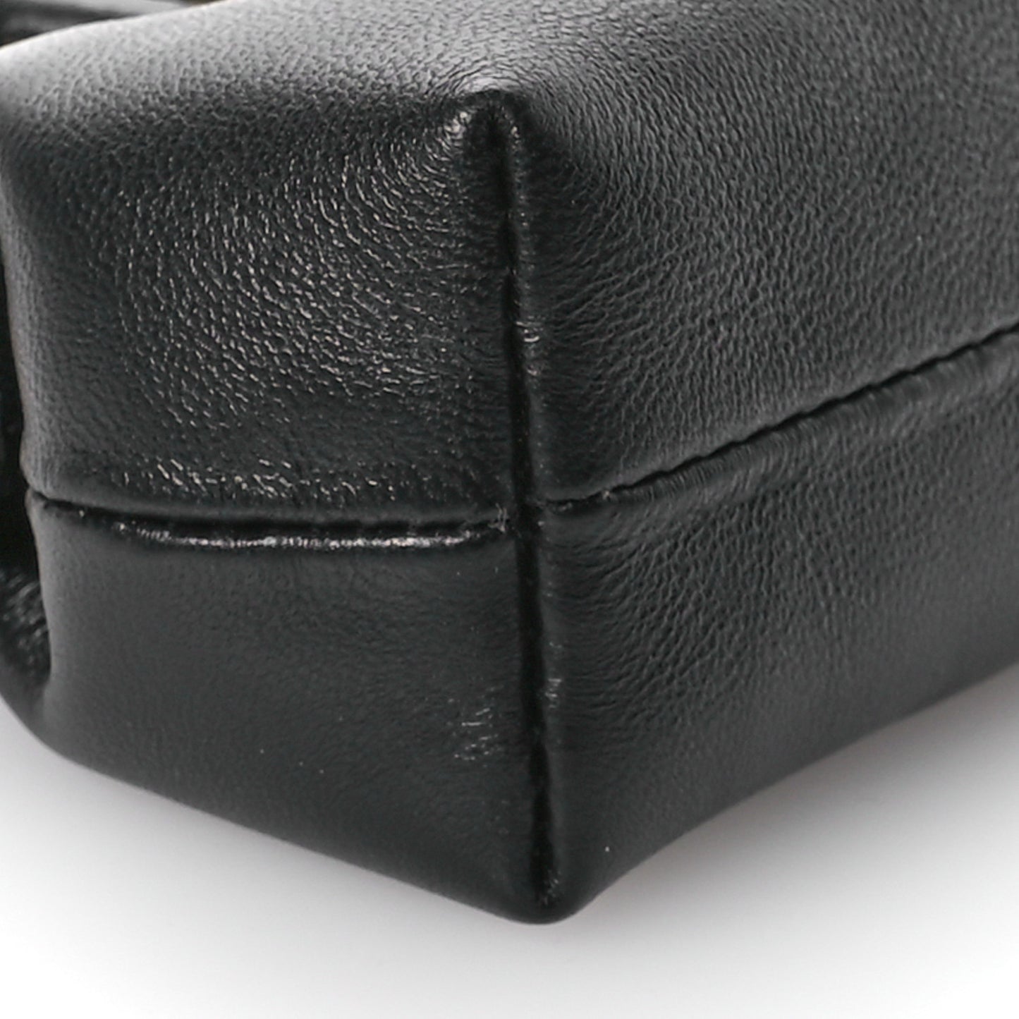 Shiny Nappa Nano Fendi First Bag Charm Black
