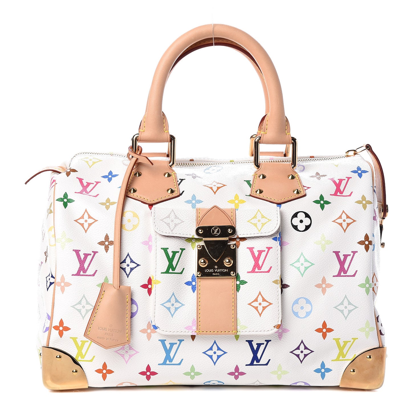 Monogram Multicolor Speedy 30 White