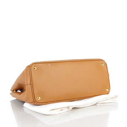 Prada Saffiano Lux Parabole Tote Caramel 4 of 11