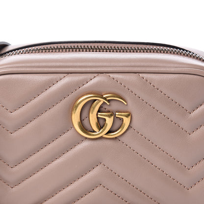 Gucci Calfskin Matelasse Mini GG Marmont Chain Shoulder Bag Porcelain Rose 10 of 10