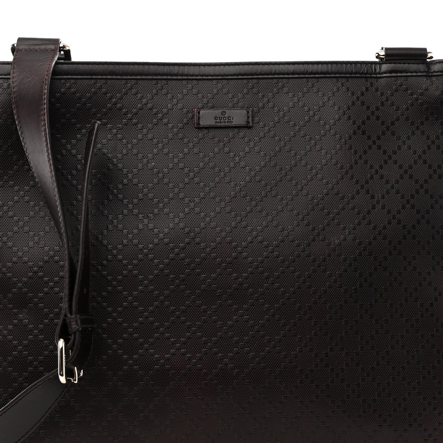 Hilary Lux Bright Diamante Medium Flat Messenger Bag Testa Di Moro