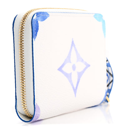 Louis Vuitton Monogram Giant By The Pool Zippy Coin Purse Blue 3 of 7