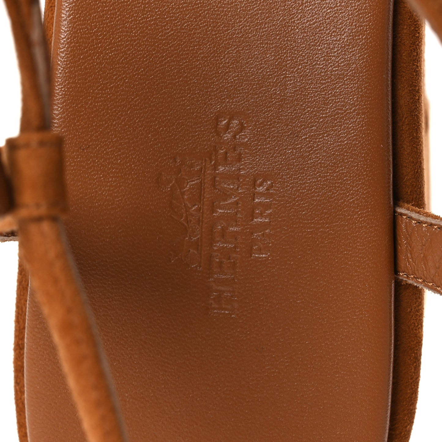 Suede Goatskin Jam 30 Sandals 40 Naturel