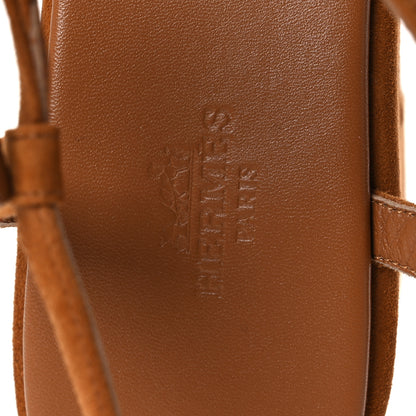 Hermes Suede Goatskin Jam 30 Sandals 40 Naturel 9 of 12