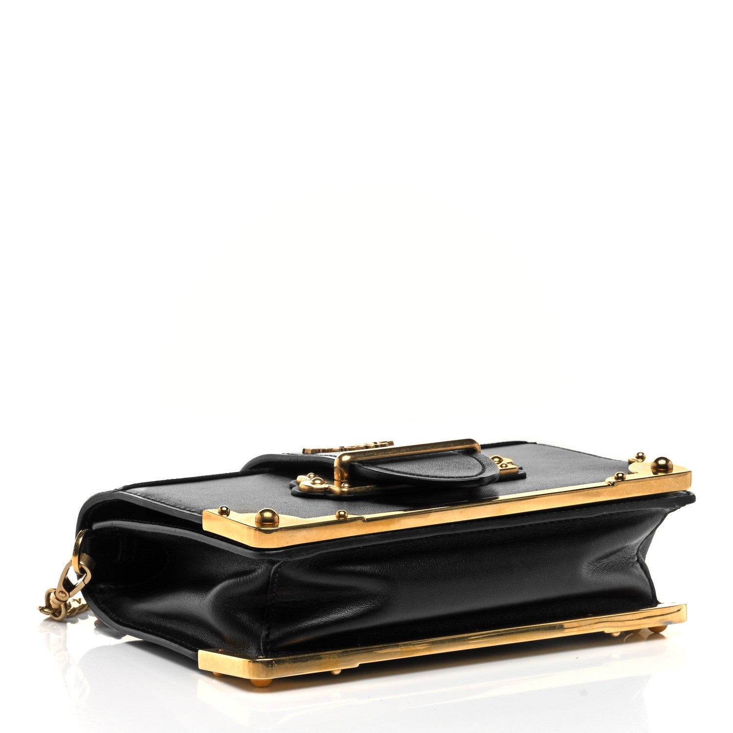 Prada City Calf Saffiano Cahier Bag Black 4 of 9