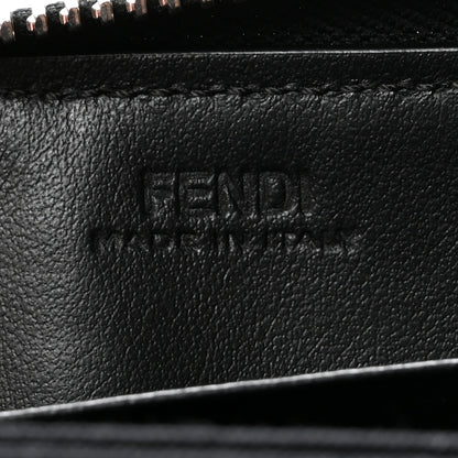 Fendi Vitello Century Hypnoteyes Zip Around Wallet Black 6 of 6