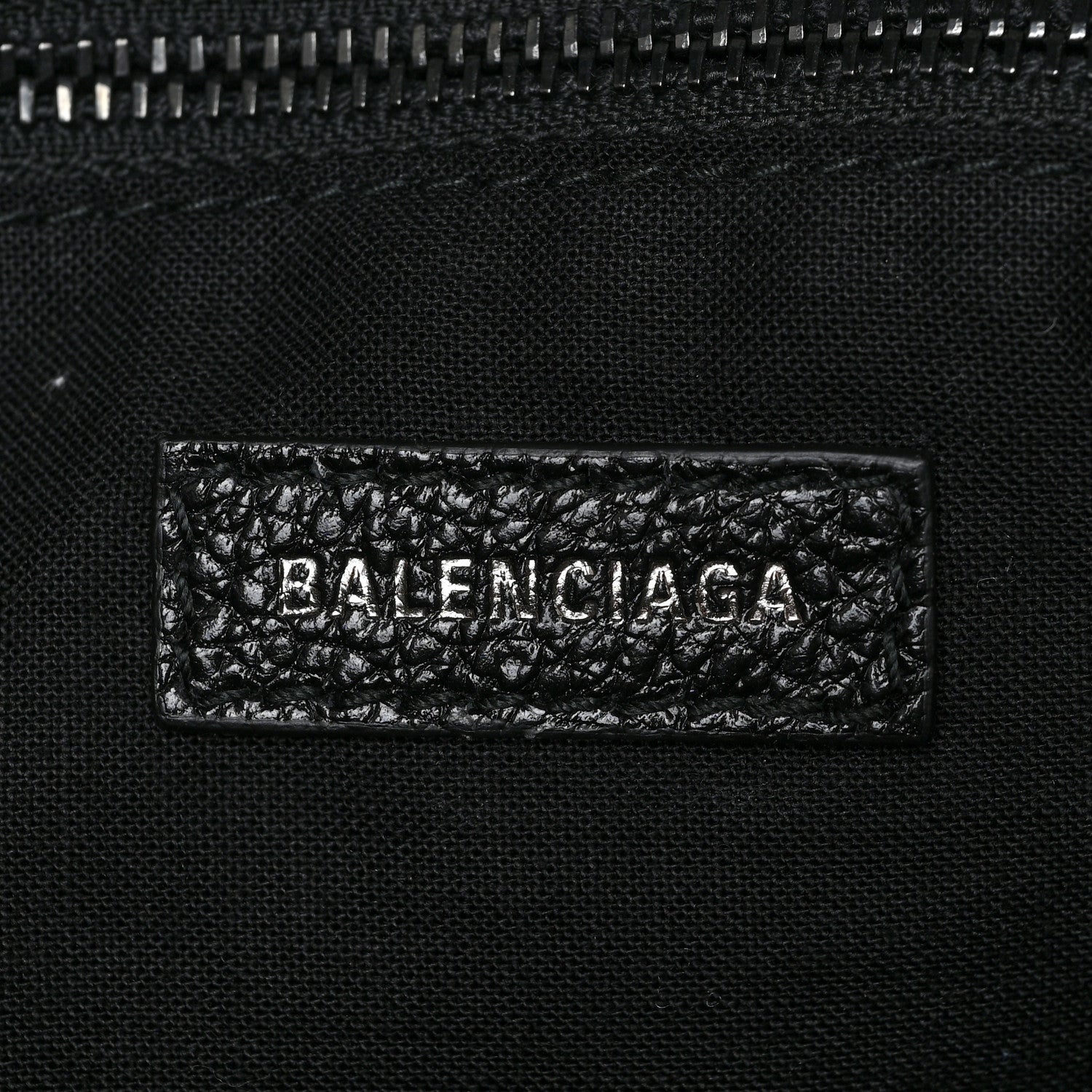 Balenciaga Shiny Grained Goatskin Black Metallic Edge City Black 7 of 10