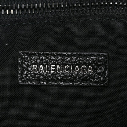Balenciaga Shiny Grained Goatskin Black Metallic Edge City Black 7 of 10