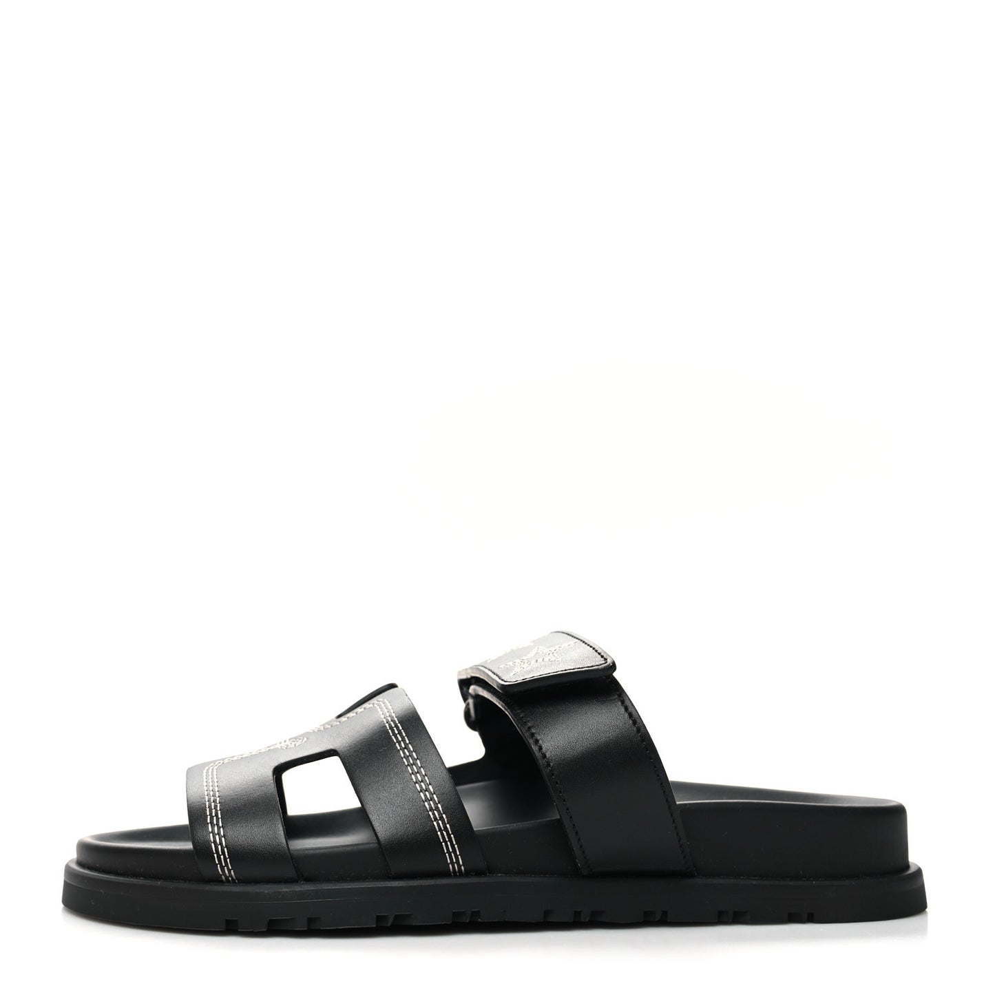 Calfskin Womens Embroidered Chypre Sandals 37 Black