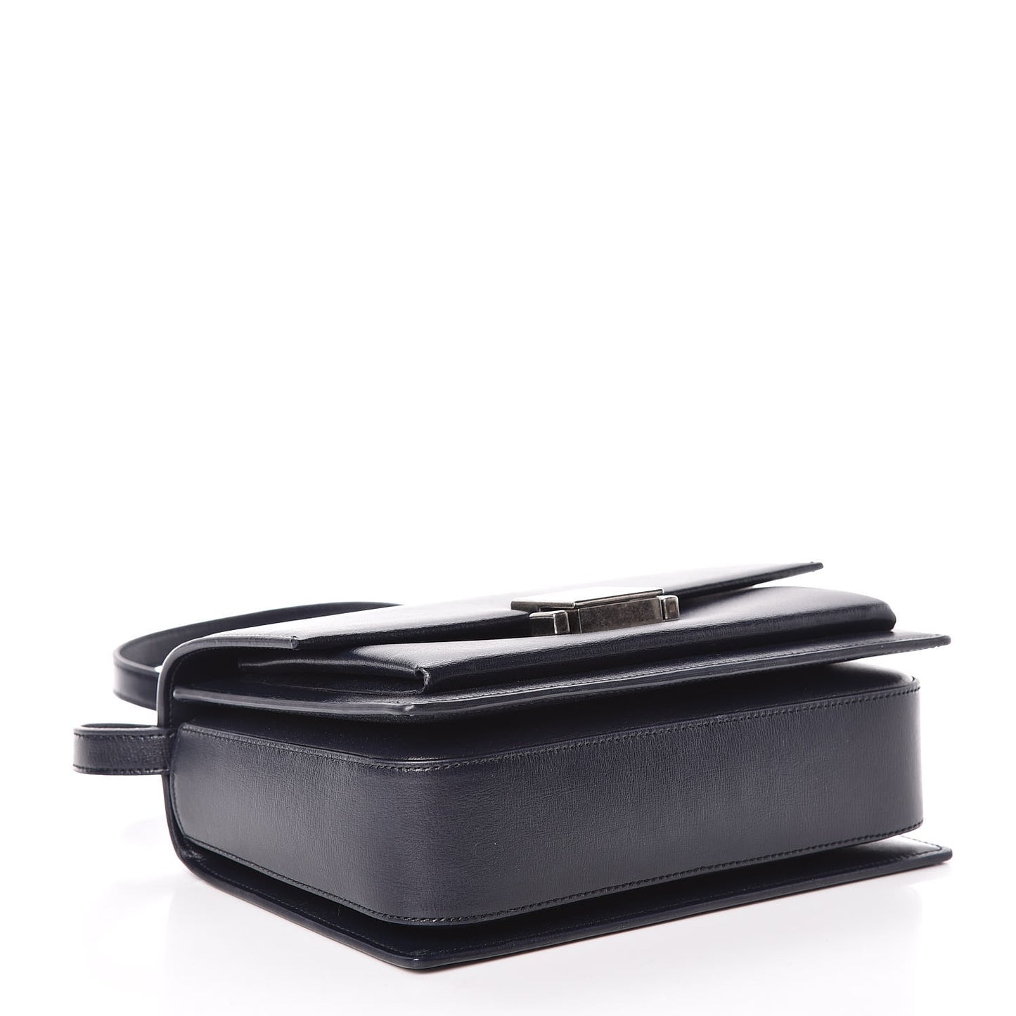 Calfskin Medium Bellechasse Satchel Navy