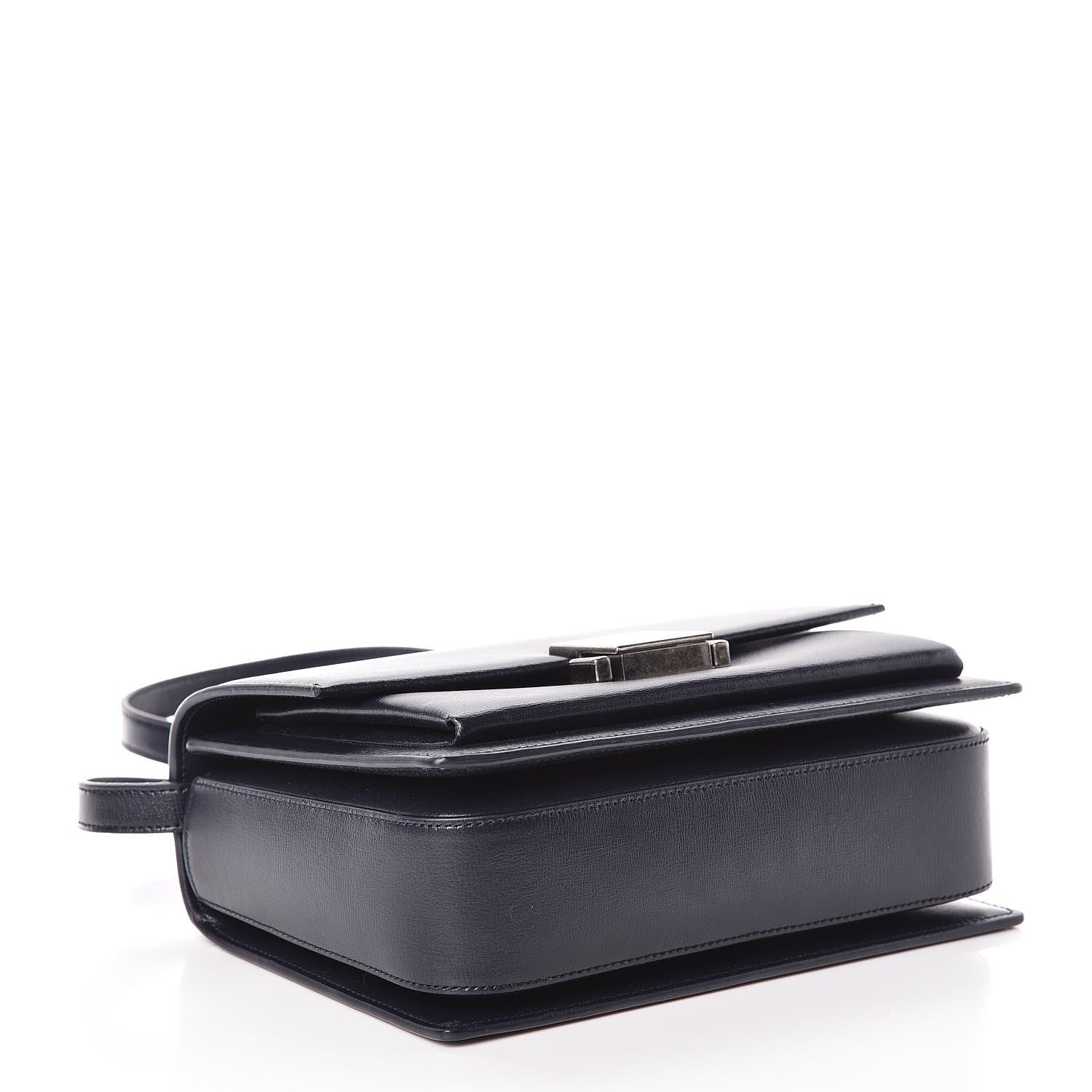 Saint Laurent Calfskin Medium Bellechasse Satchel Navy 4 of 13