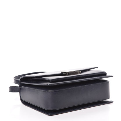 Saint Laurent Calfskin Medium Bellechasse Satchel Navy 4 of 13