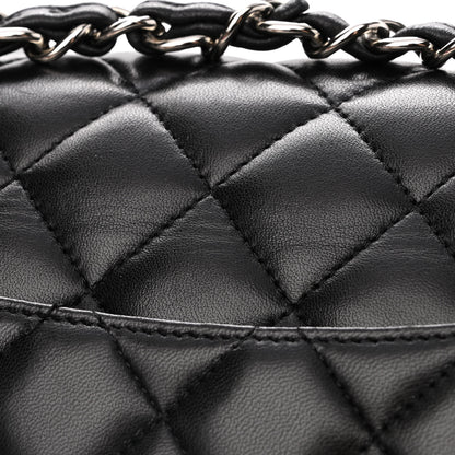 Chanel Lambskin Quilted Jumbo Double Flap Black 11 of 14