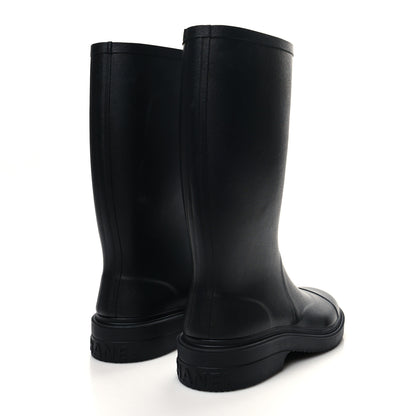 Chanel Caoutchouk CC High Boots 38 Black 4 of 6
