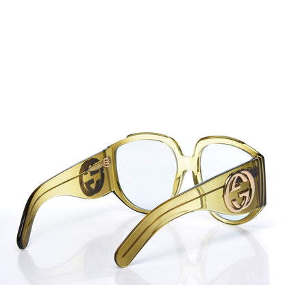 Gucci Acetate Oversized Interlocking G Sunglasses GG0151S Yellow 4 of 8