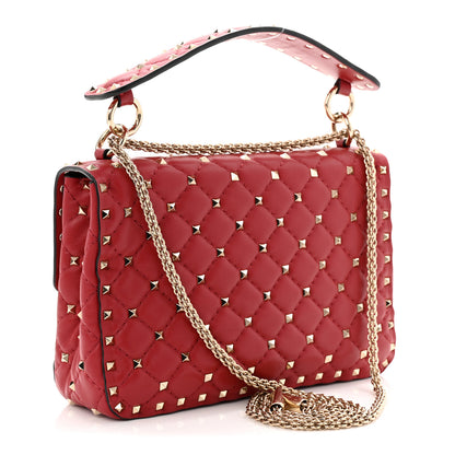 Valentino Garavani Nappa Medium Rockstud Spike Shoulder Bag Rosso Valentino 3 of 9