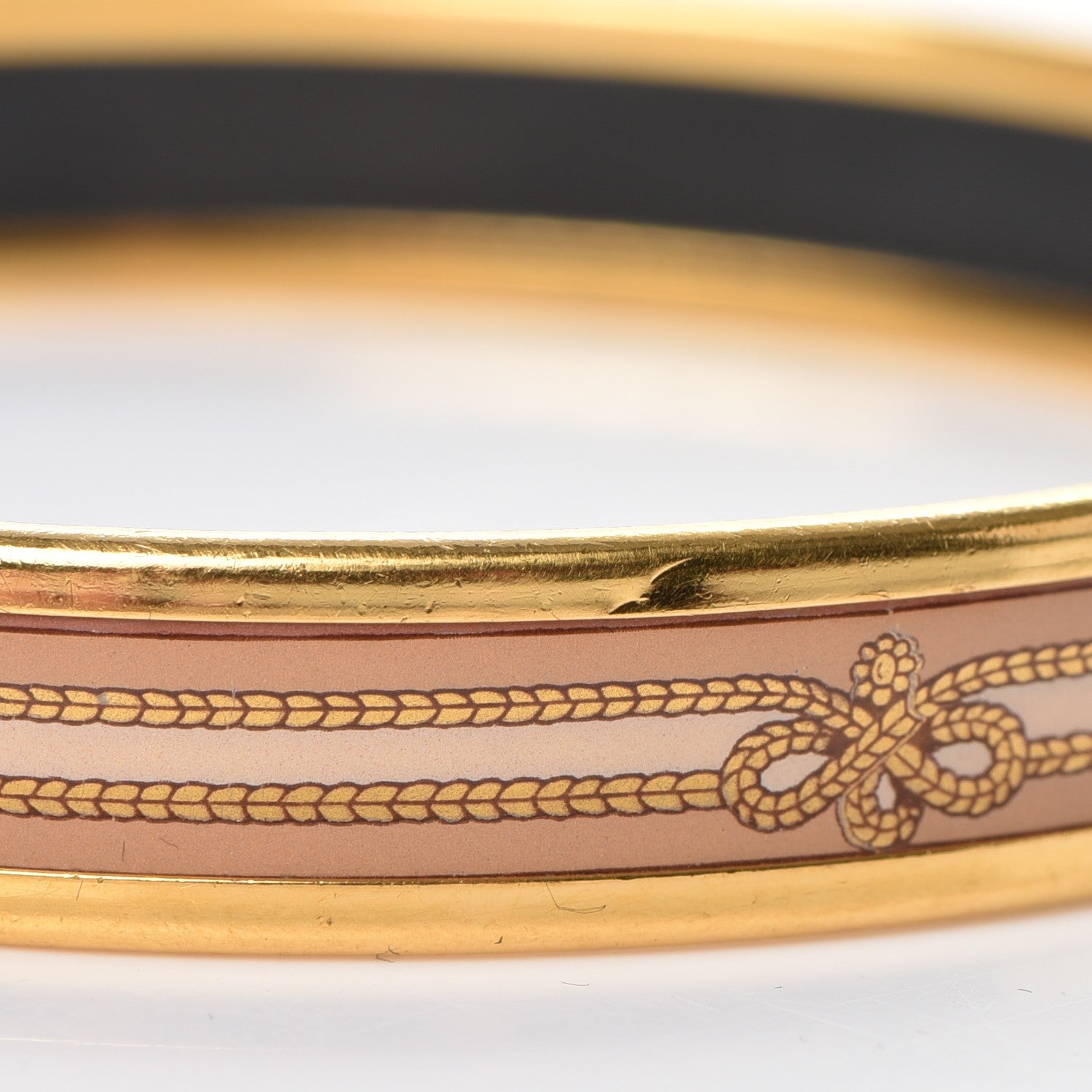 Hermes Enamel Printed Rope Narrow Bracelet 70 6 of 7