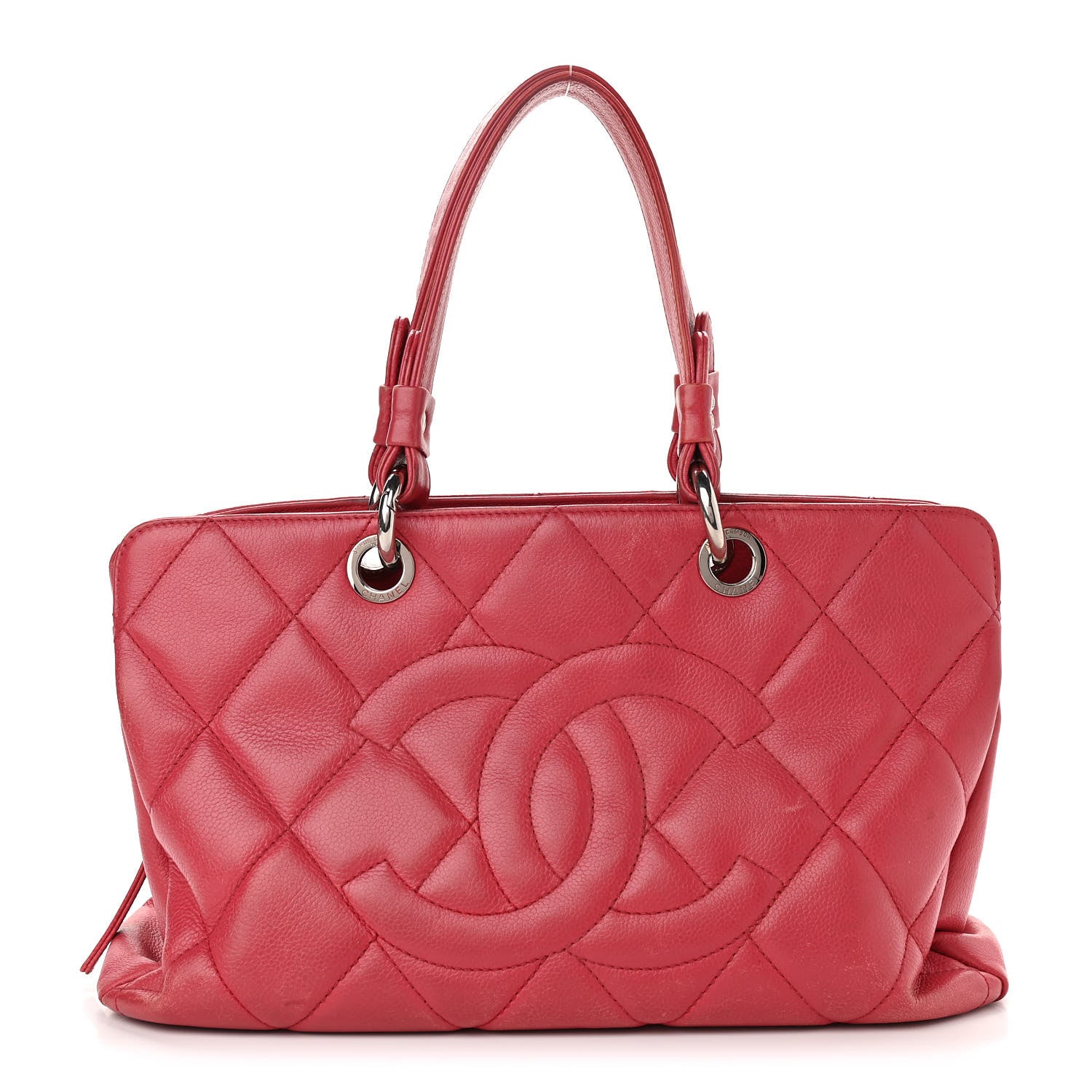 Chanel Soft Caviar Quilted CC Timeless Tote Fuchsia 1 of 19