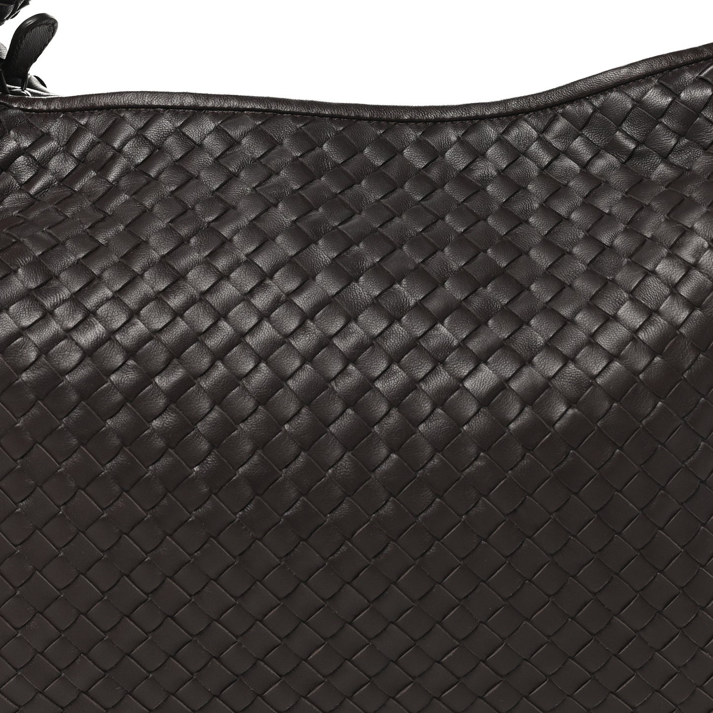 Nappa Intrecciato Large Veneta Hobo Ebano