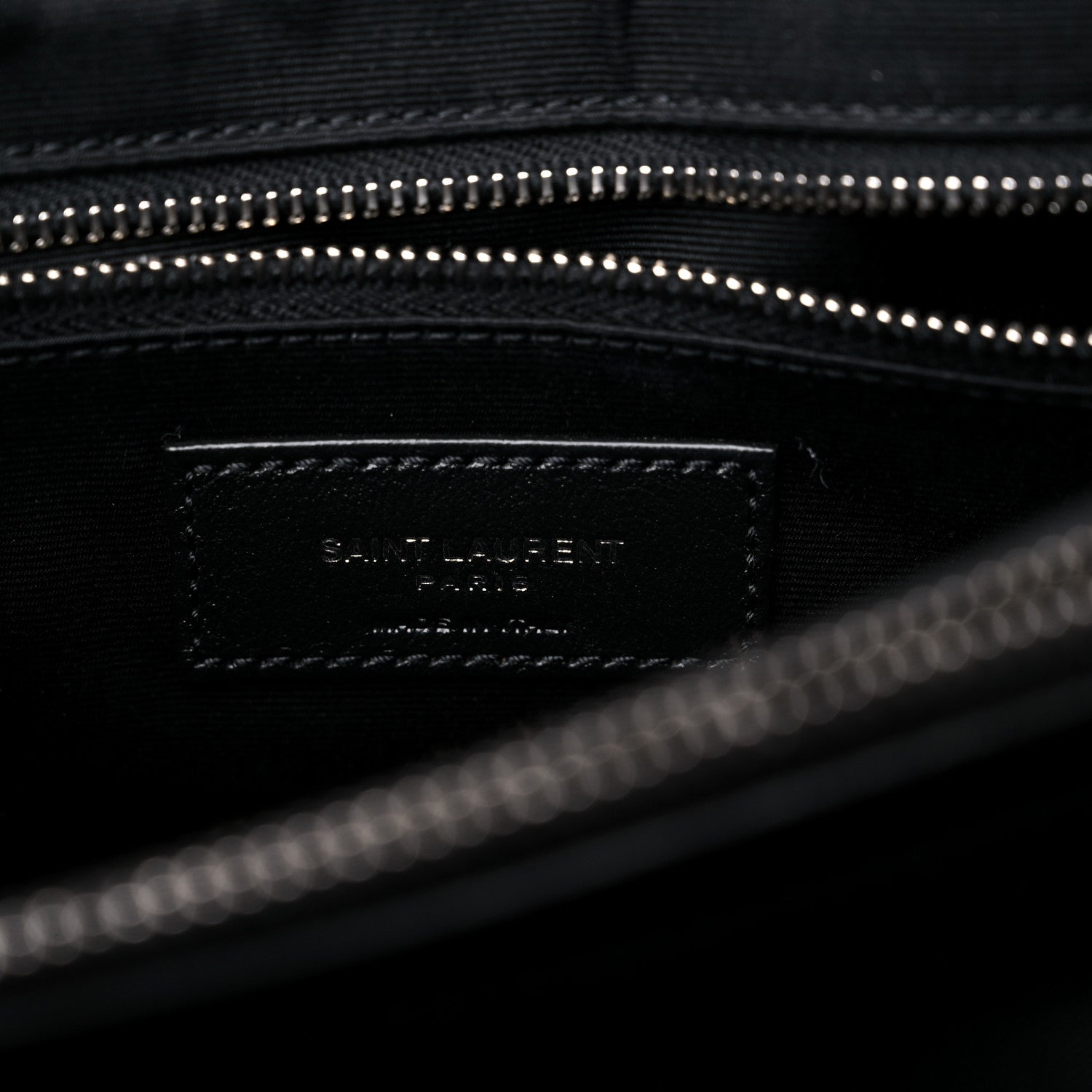Saint Laurent Calfskin Y Quilted Monogram Large Loulou Chain Satchel Black 6 of 12
